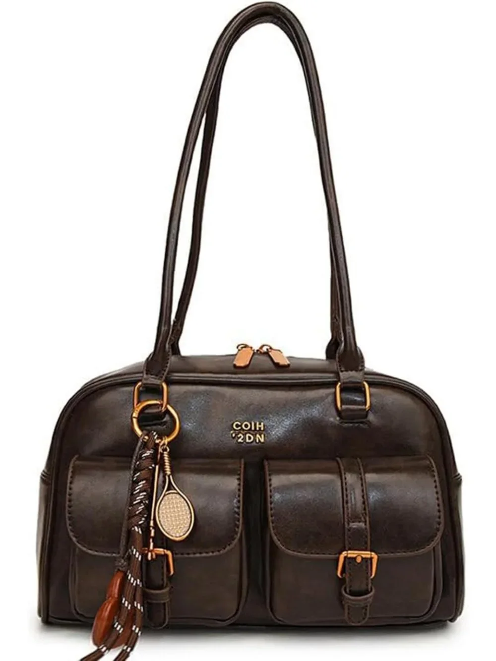 Vintage Y2K Hobo Tote Shoulder Bag for Women | Stylish PU Leather Top Handle